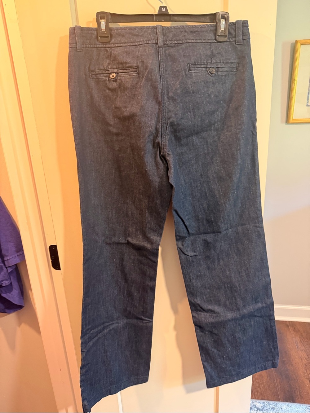New York & Company Dark Indigo Straight Leg Jeans